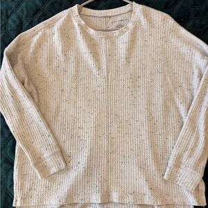 American Eagle Outfitters Light Gray Speckled Top